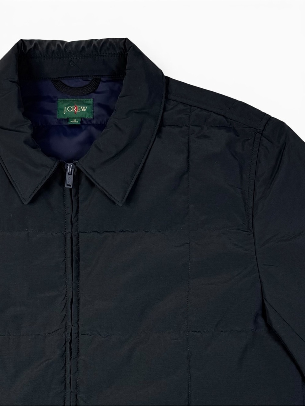 J.Crew Men’s PrimaLoft Box Quilt Insulated Jacket Black Medium NWOT Never Worn - Picture 4 of 11